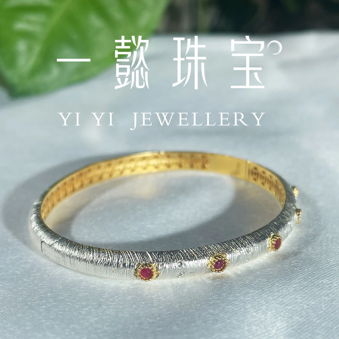 925银手镯 【一懿珠宝】精美时尚百搭款S925银手镯复古国潮经典气质