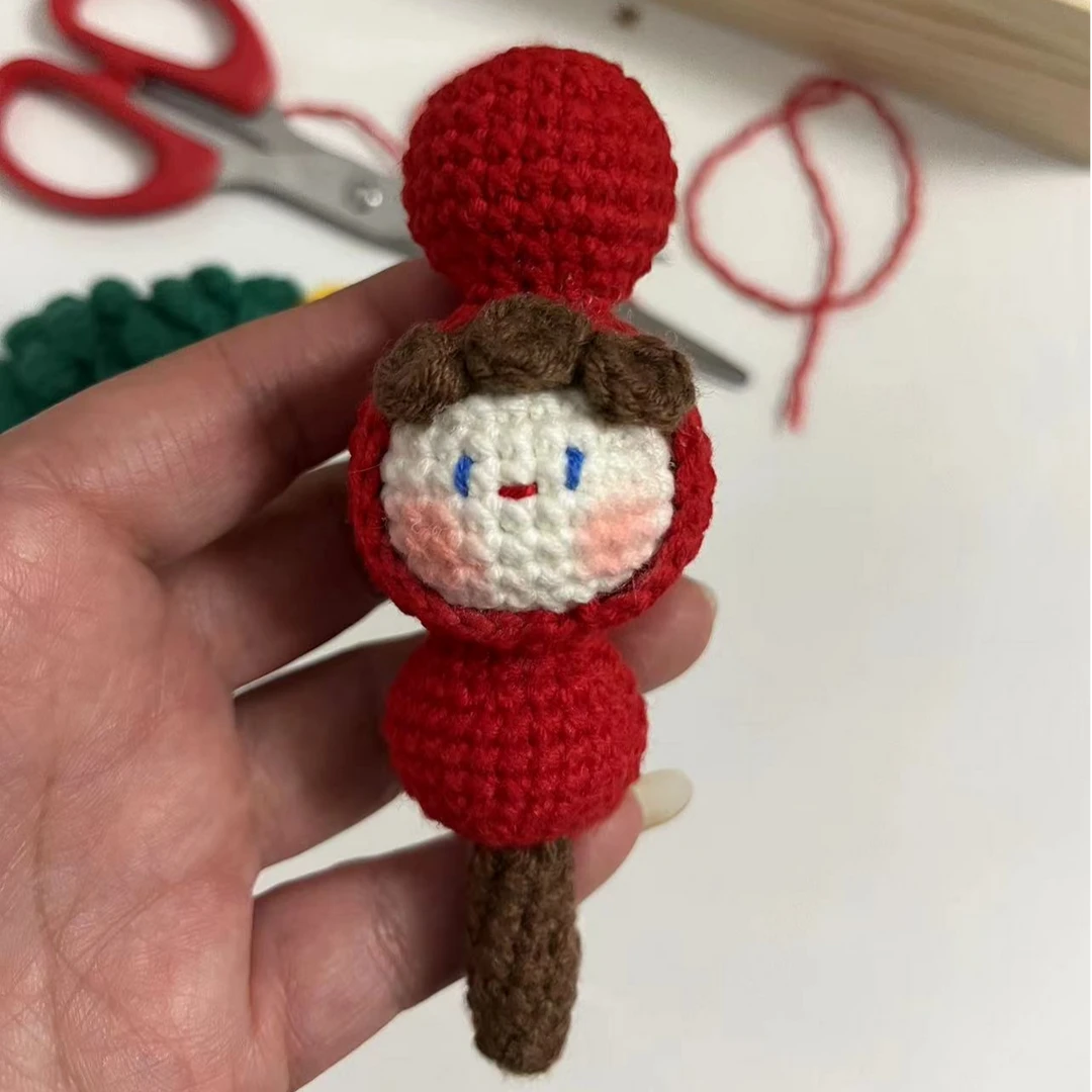 成品糖葫芦团子手工钩织钥匙扣包挂