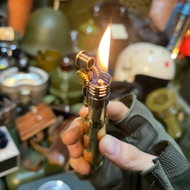 正品黄铜战壕打火机煤油打火机