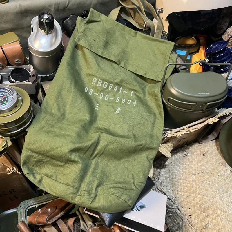 正品老货帆布RB渔具包挎包