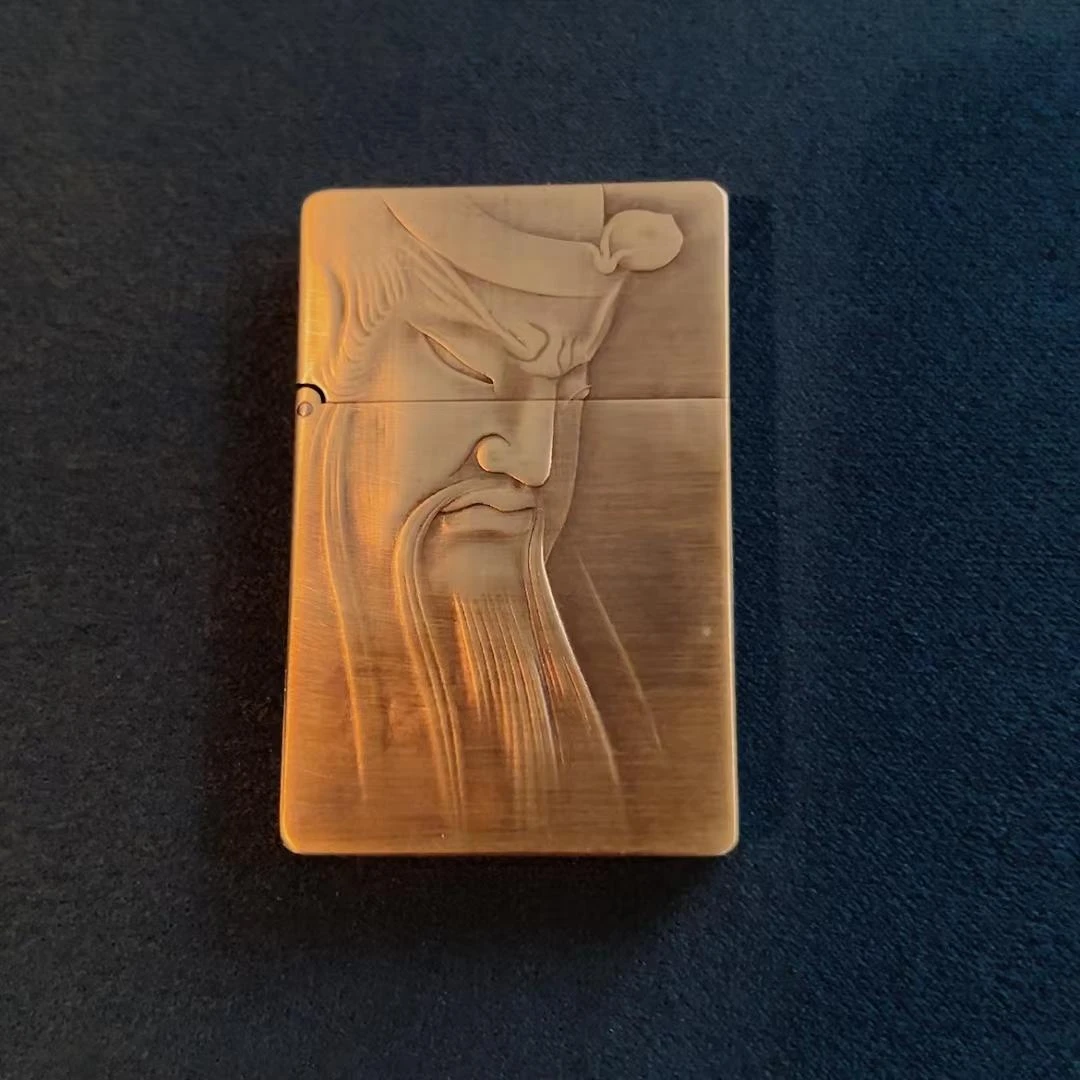 帕伽尼 黄铜  素描关公  3500 打火机