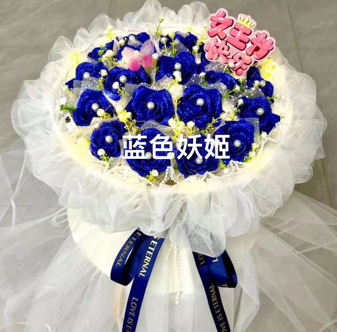 【朵朵推荐】顺丰包邮成品手工丝带玫瑰花（成品不支持换货退货）