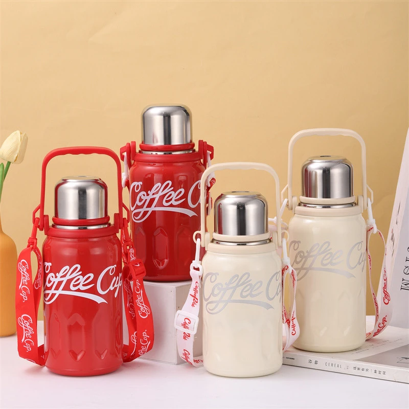 颜色随机2024新款大容量316不锈钢保温户外杯高颜值可乐杯