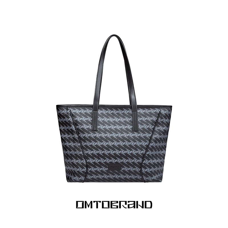 新款黑松露拉链款托特包大容量通勤上课上班单肩包女大容量