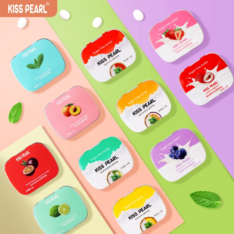 KISS PEARL无糖薄荷糖清新口气14g*5盒 XY