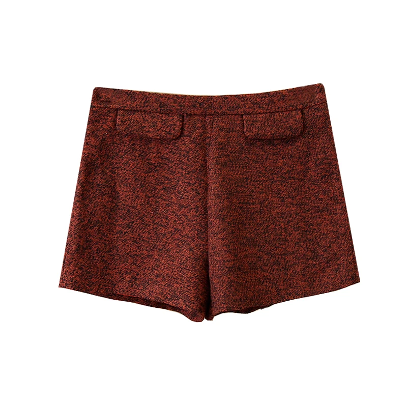 毛呢短裤秋冬女士阔腿高腰减龄时尚春游洋气舒适气质显白轻熟风