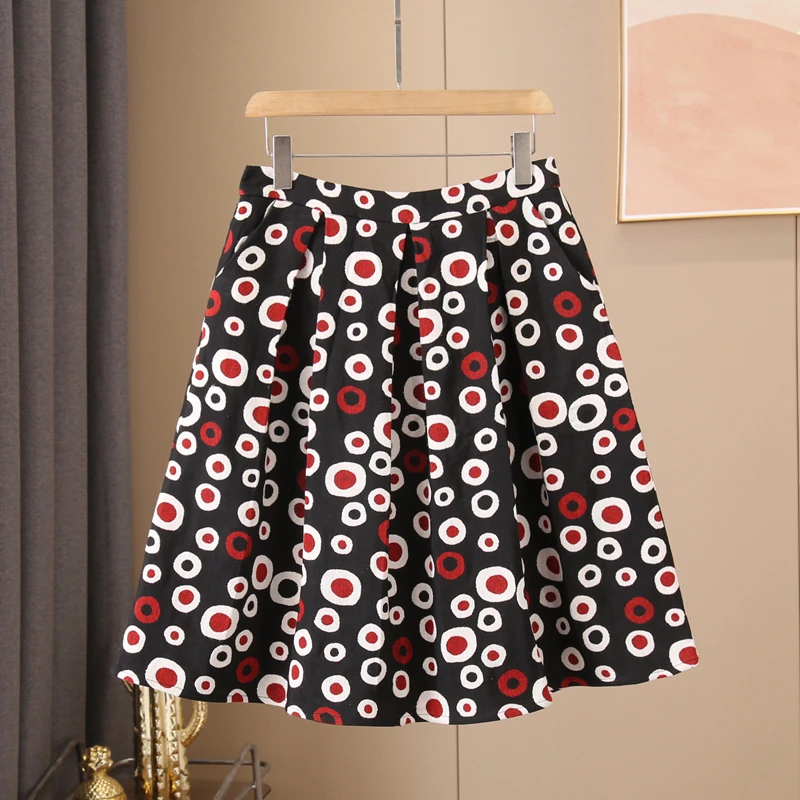 中长半身裙显瘦半身裙高腰裙洋气时尚中长款A字文艺优雅裙子百搭