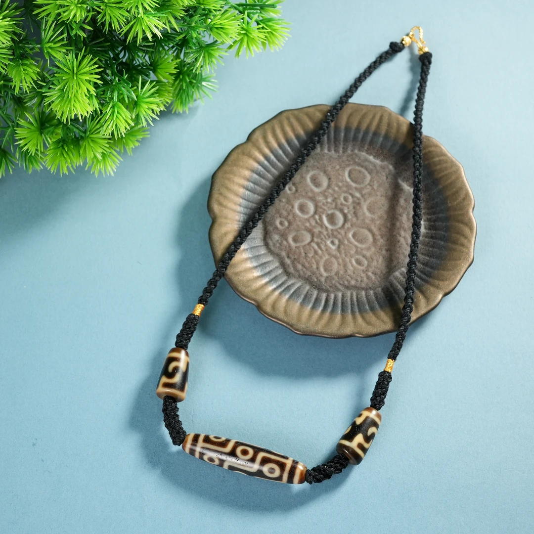 【老掌柜】九眼玛瑙项链 M101405