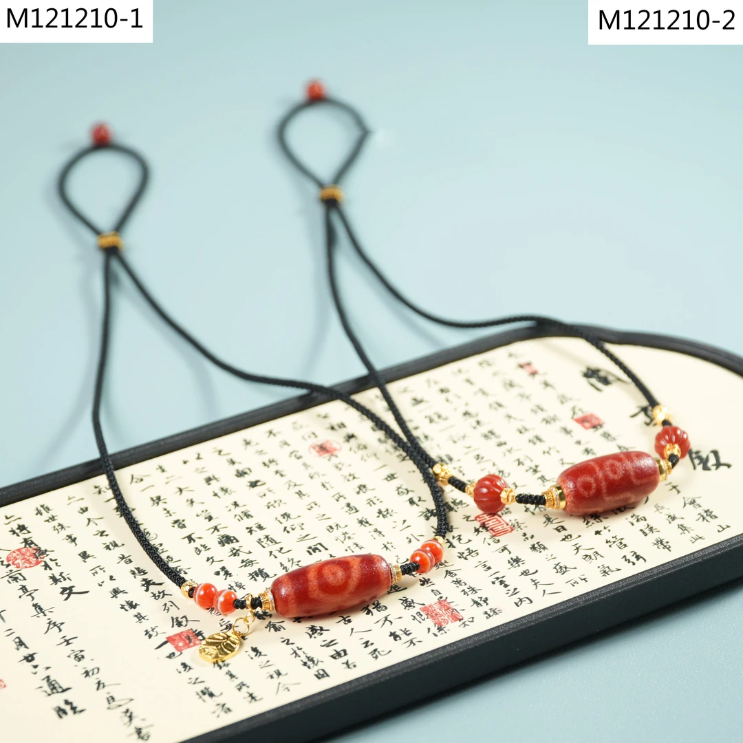 【老掌柜】凤眼/九眼/红肉玛瑙项链