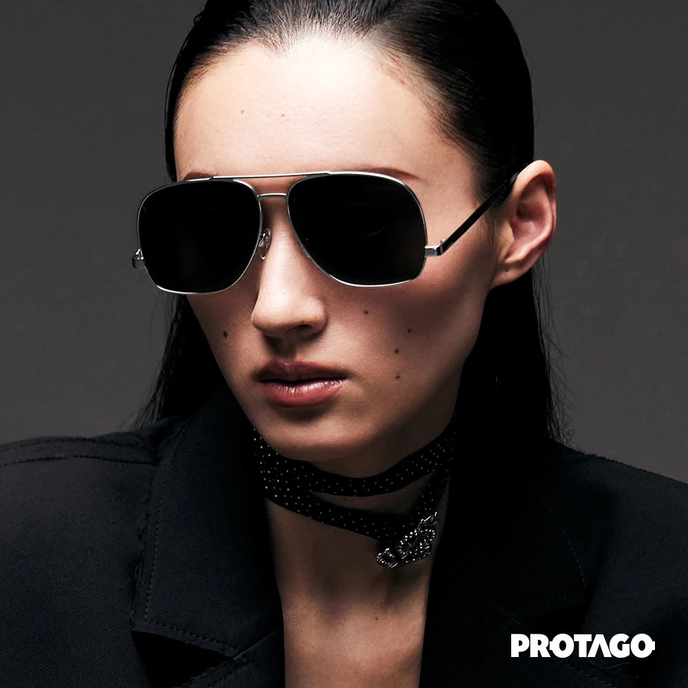 PROTAGO明星同款纯钛方形飞行员UV400防紫外线遮阳镜Protea 12I商品图