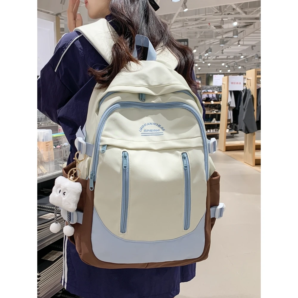 书包女小学生4-6年级韩版小清新少女双肩包高中大学生初中生背包