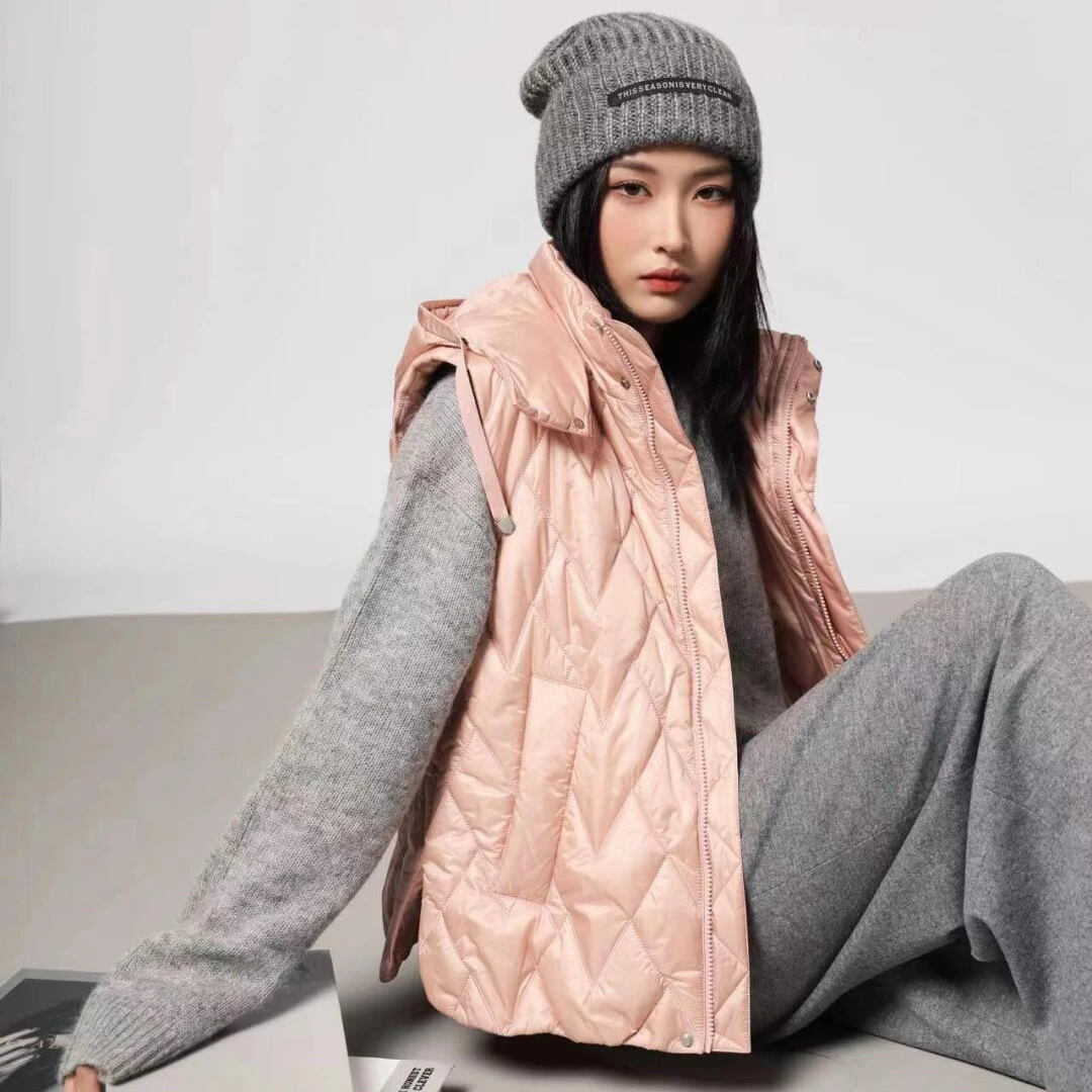AMASS阿玛施秋冬新款时尚休闲百搭宽松厚款外穿马夹女5400747