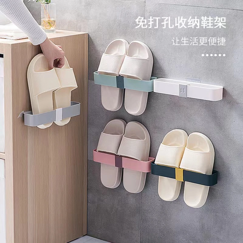 壁挂鞋架免打孔 浴室卫生间拖鞋壁挂家用壁挂式
