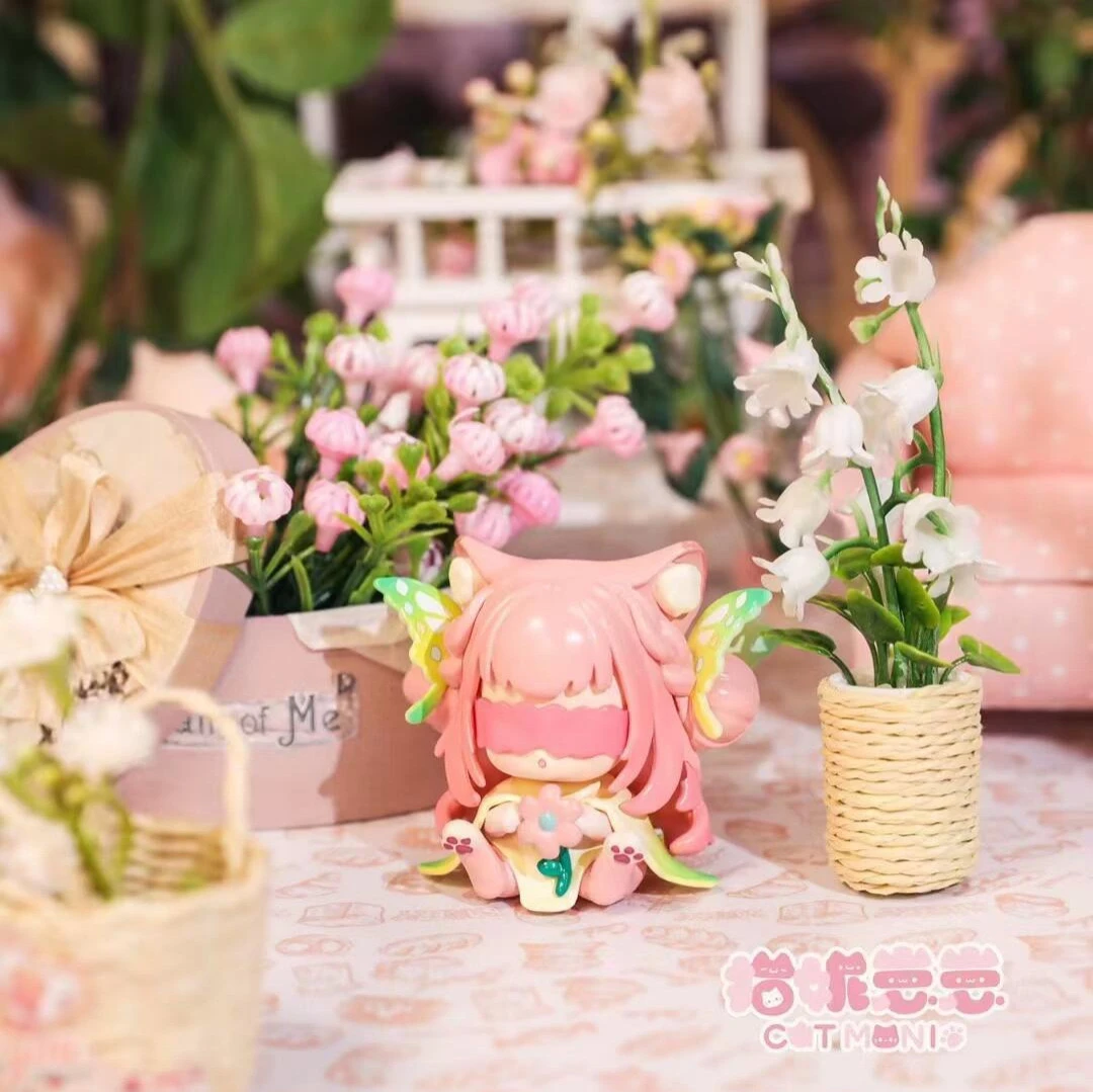 猫妮崽崽—创意摆件车载网红可爱盲盒女孩治愈系摆件