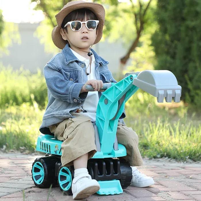 挖掘机儿童可坐人挖机玩具车男孩大号工程车勾机挖挖土机可坐可挖