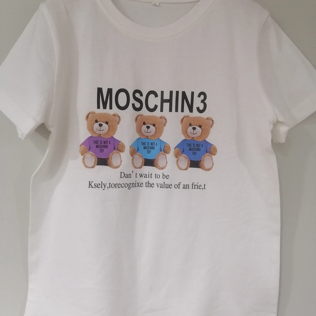 外贸棉短袖圆领衫童装夏款儿童上衣印花纯棉百搭休闲