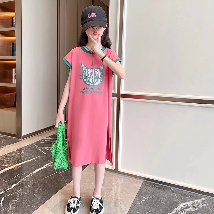 女童夏装连衣裙2025新款小女孩裙子夏天大童洋气童装儿童夏季衣服