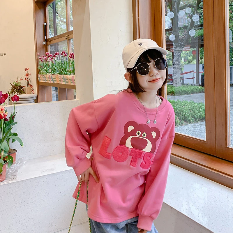女童卫衣春秋款2023新款春季中大童炸街上衣儿童洋气秋装女孩潮牌