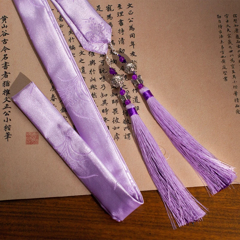 古风汉服超仙紫色清心铃发带宫铃配马面裙配饰铃铛束发流飘带头绳