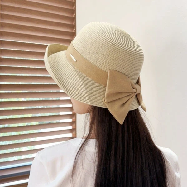 COPISOYA/凯佩詩雅夏天时尚高品质夏季百搭渔夫帽蝴蝶结防晒帽053