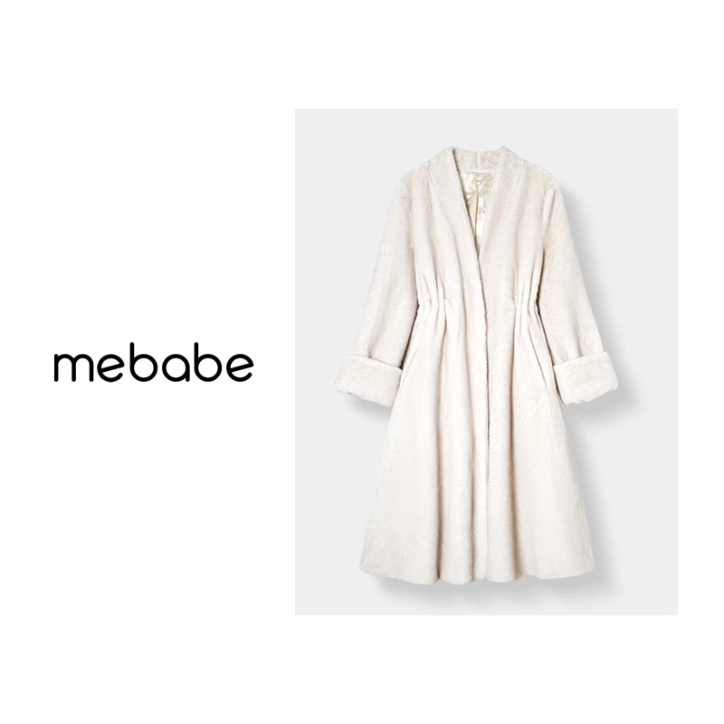 【元宝】高级感2024冬慵懒风气质长款毛毛大衣外套女23DK307