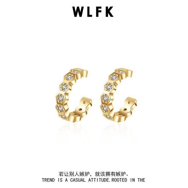 法式高级感耳夹女简约网红耳环无耳洞耳骨夹00502