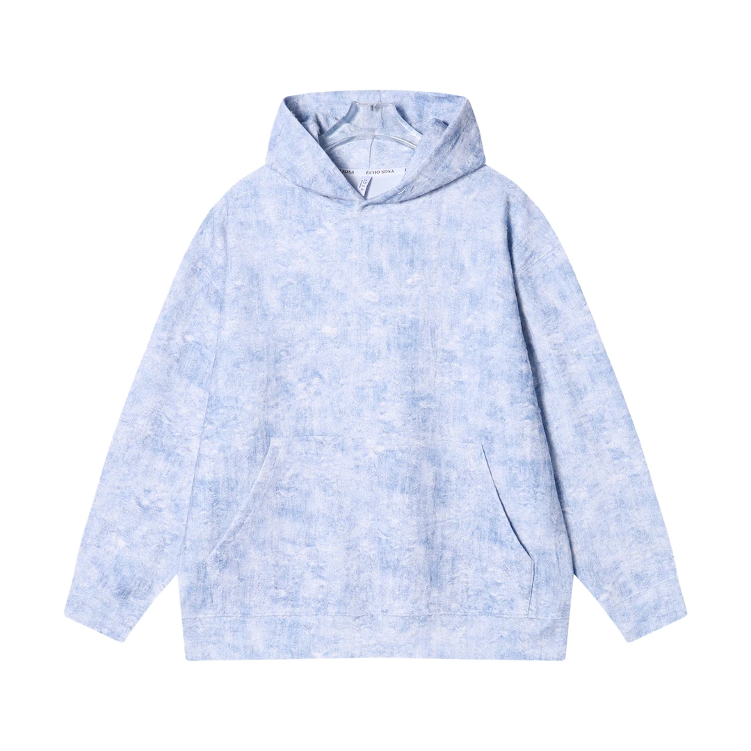 WY248秋冬季新款连帽卫衣扎染设计小清新百搭简约宽松时尚