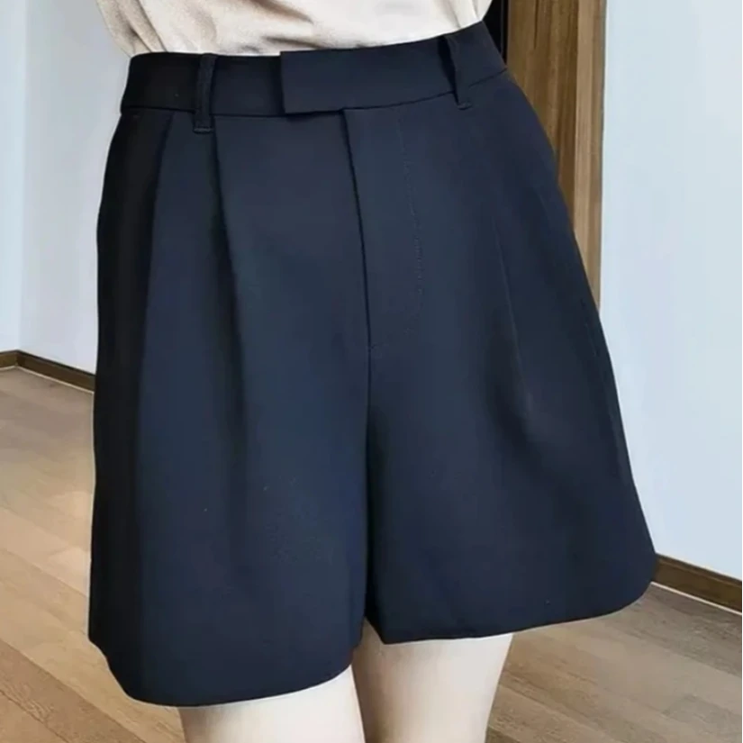 阿玛施薄款短裤遮臀显瘦高腰经典简约百搭遮胯女款5100511