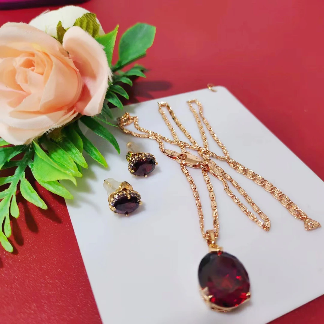 铜合金莫桑石吊坠 项链吊坠项链吊坠时尚复古镶嵌