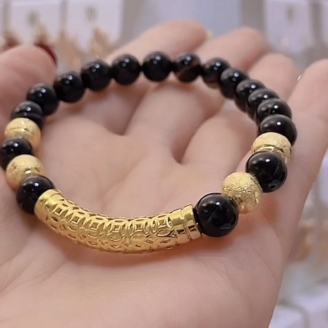 铜合金手镯 金色手串不褪色强保色