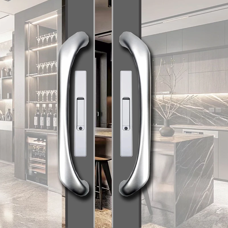重型加厚耐用实心推拉门拉手阳台厨房移门大把手铝合金玻璃门手把