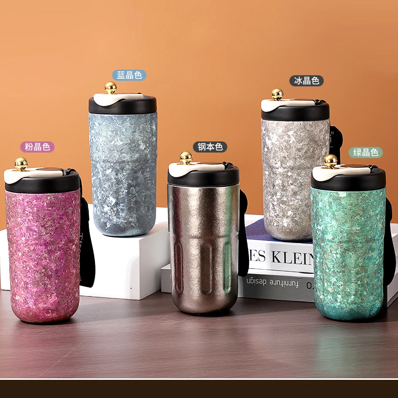 纯钛咖啡杯纯钛保温杯泡茶养生水杯随手随行纯钛杯子便携家用男士