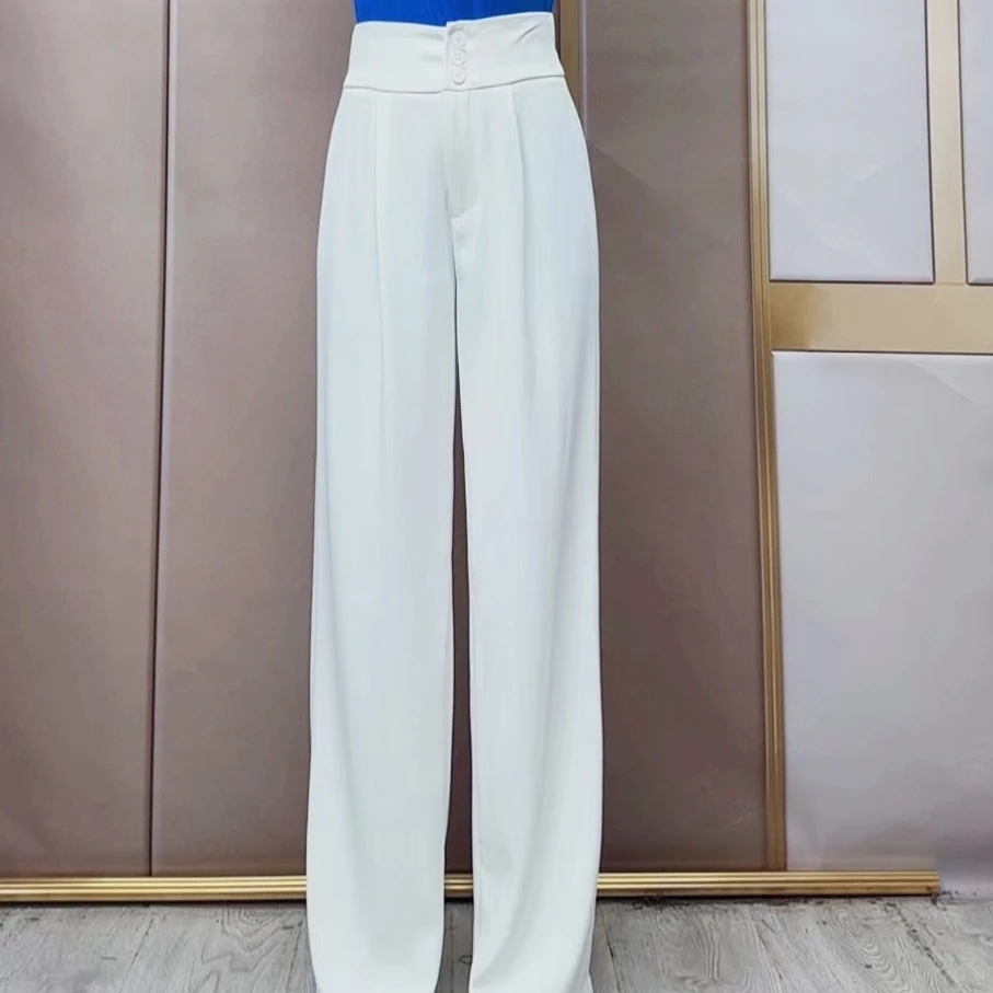 摩登舞裤吉特巴广场舞裤现代舞裤B0206百搭时尚显瘦气质垂感女士