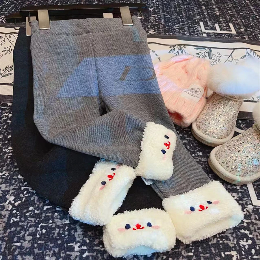 2024秋冬款外穿加厚加绒女宝打底裤洋气时尚百搭超软绒保暖打底