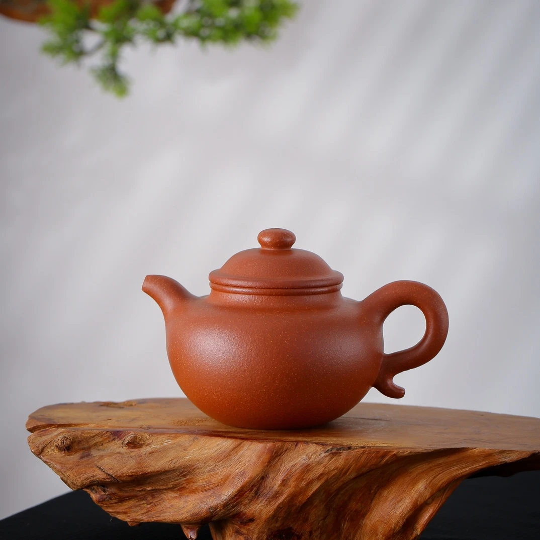 宜兴原矿紫砂 手工制作莲子壶
