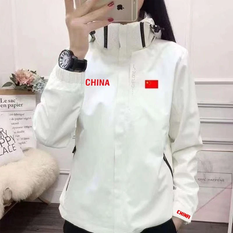 冬款可拆卸冲锋衣国服户外登山外套三合一训练运动服防水防风情侣
