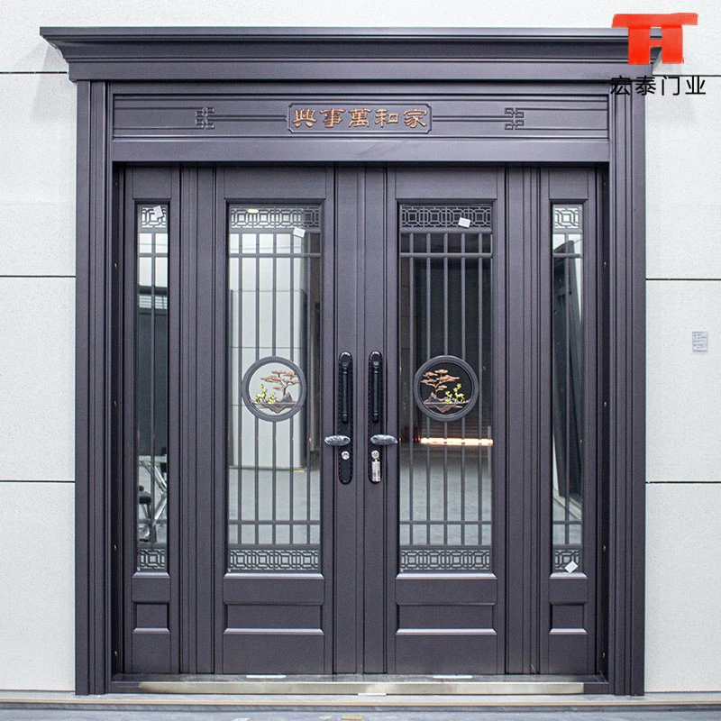 2024新款锌合金高端入户大门庭院门别墅门自建房大门