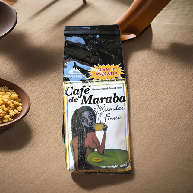 卢旺达原装进口MARABA中度烘焙果香优质咖啡豆/精品咖啡粉500G