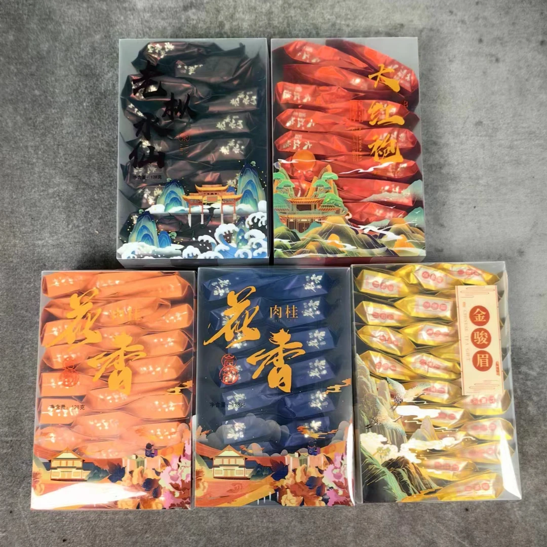 【老周有好茶】肉桂+金骏眉+小种+大红袍+水仙五大茗茶口粮茶组合装