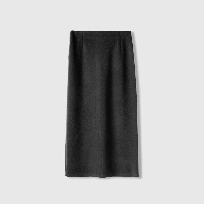 【京夫人专属】初秋新款直筒半身裙高腰修身高级a字裙 PX-1793