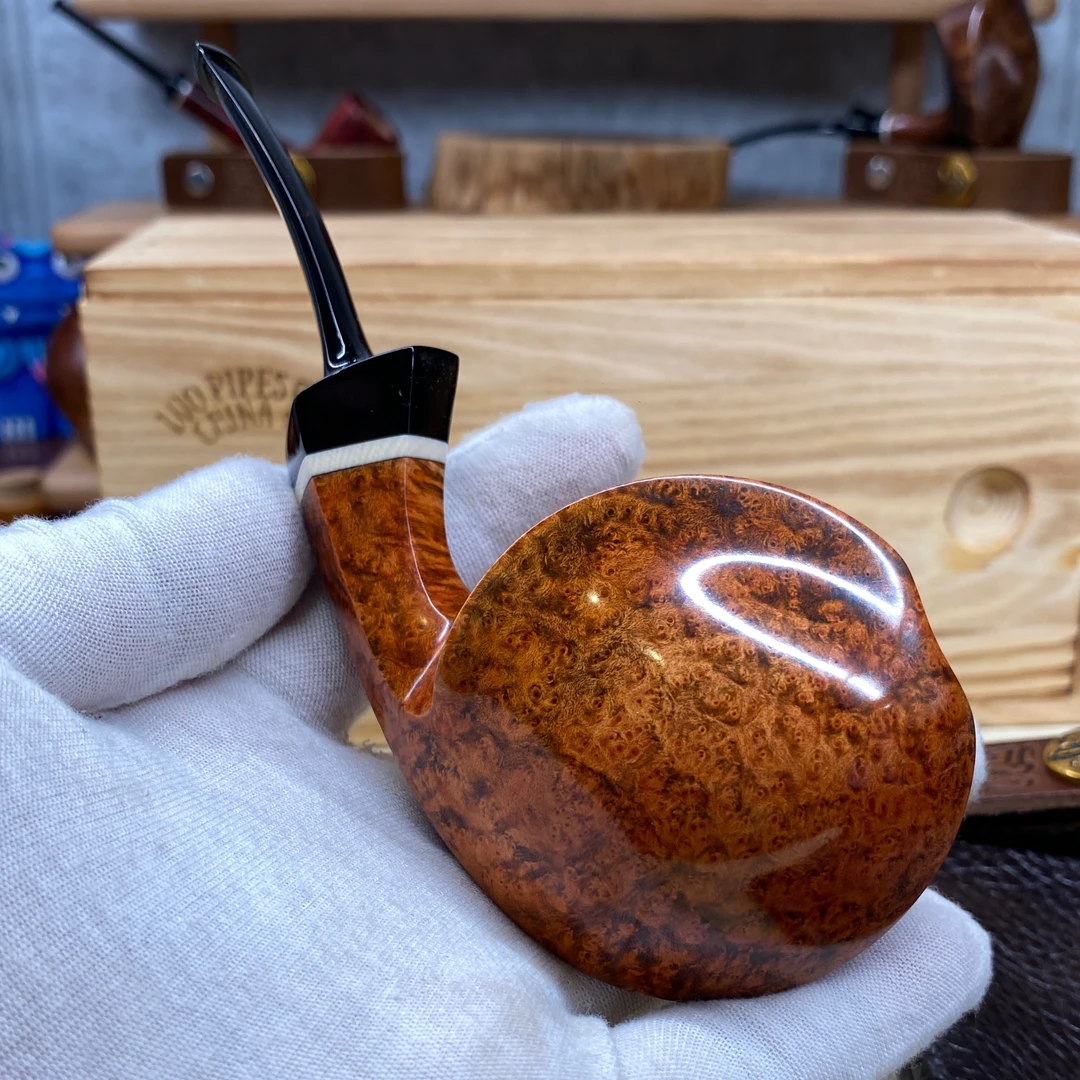 双面鼓河豚 羅PIPES 石楠木手工烟斗