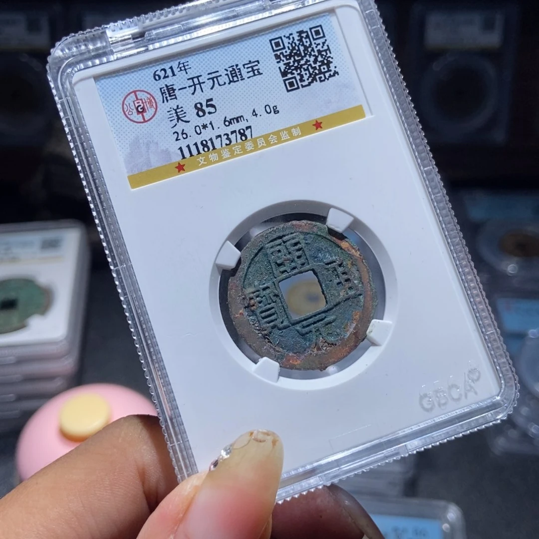 铜A评级封装盒子币一个 3787