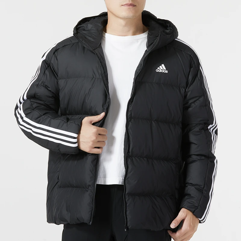 【博跃体育】阿迪达斯连帽羽绒服男2023新款防风户外保暖夹克HZ4429