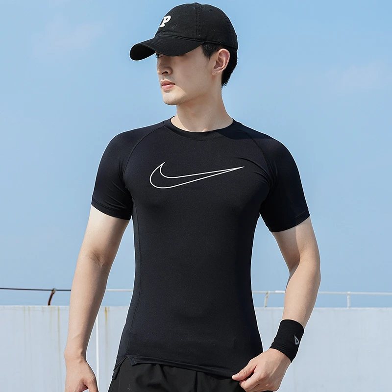 【达人专属】耐克短袖T恤男装夏季运动健身服黑色半袖DD1993-010