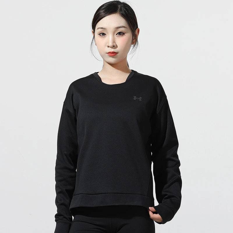 【华东大仓】安德玛女装新款运动休闲套头衫卫衣/1361112-001时尚