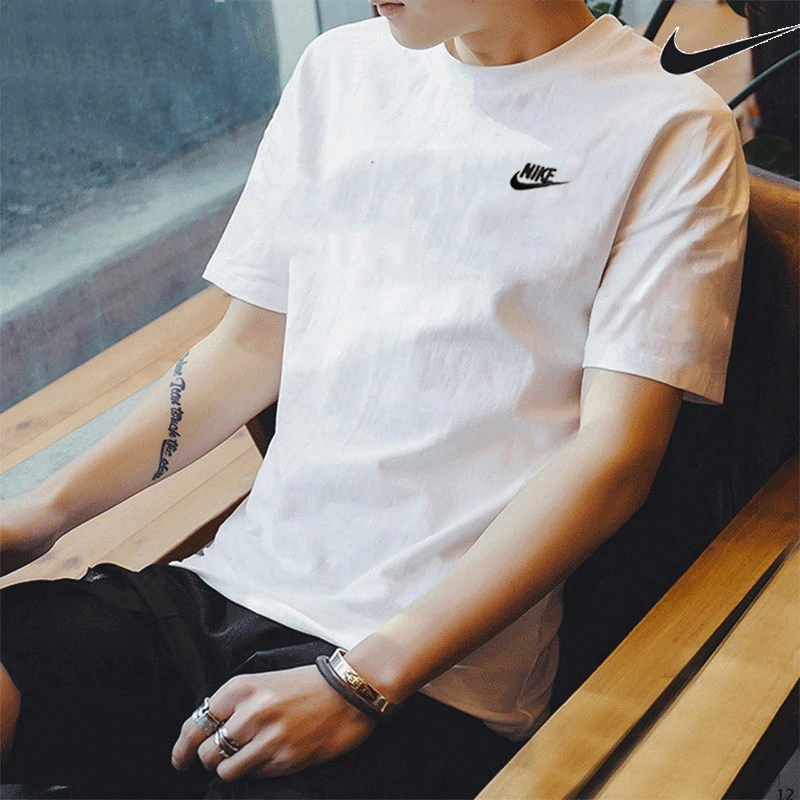 NIKE耐克运动短袖男装春季新款透气半袖圆领T恤潮AR4999-101