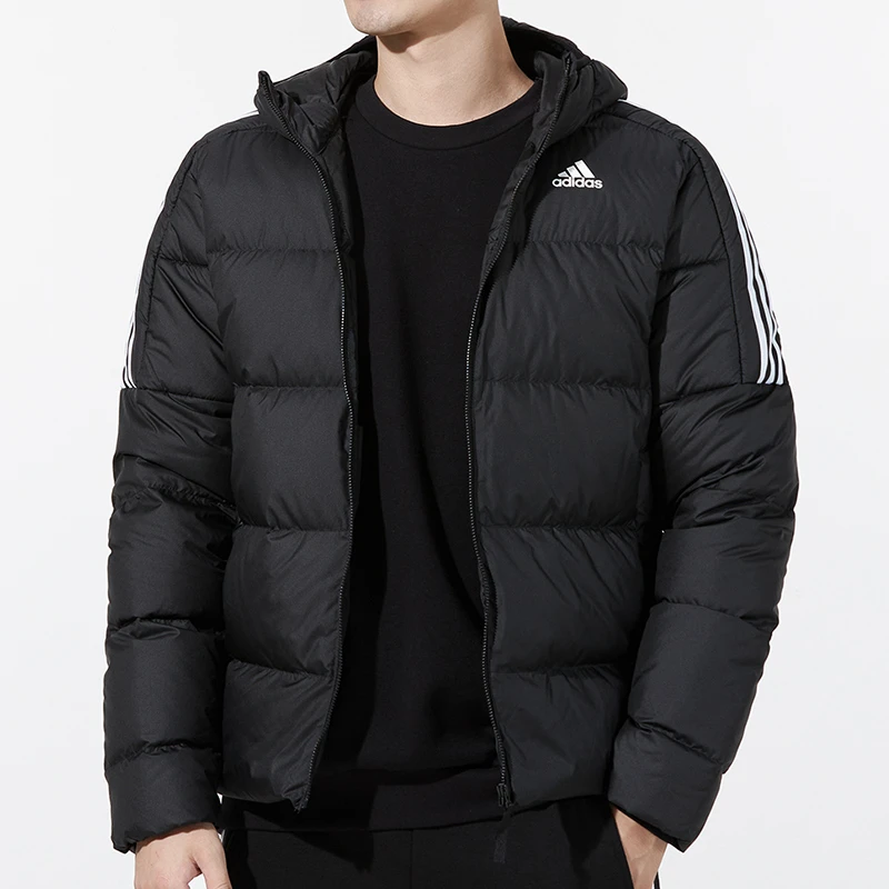 阿迪达斯羽绒服男士黑色短款外套新款防风保暖户外运动服GT9141