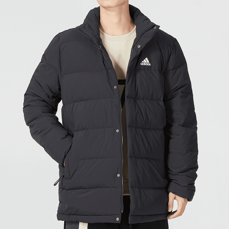 Adidas阿迪达斯棉羽男装2023冬季新款运动服立领保暖羽绒服HG8700