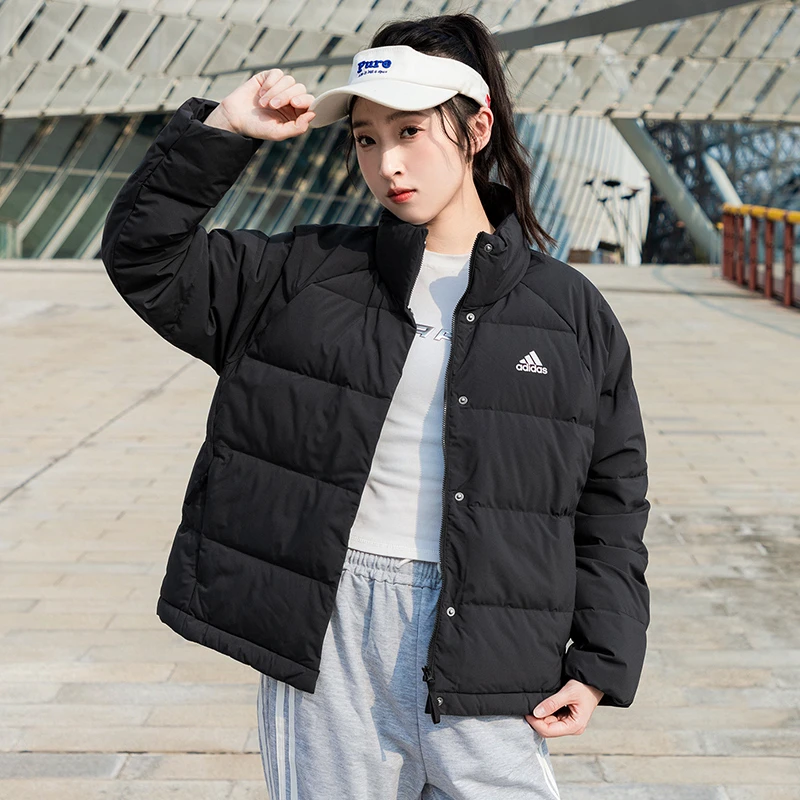 【双11奥莱特惠】阿迪达斯女子立领羽绒服2024秋冬新款保暖舒适外套