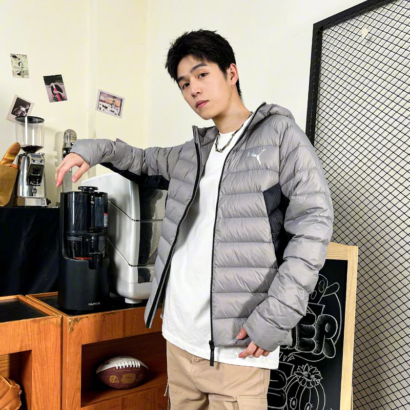 【达人专属】彪马男子轻薄羽绒服外套保暖运动服休闲棉羽672393-14